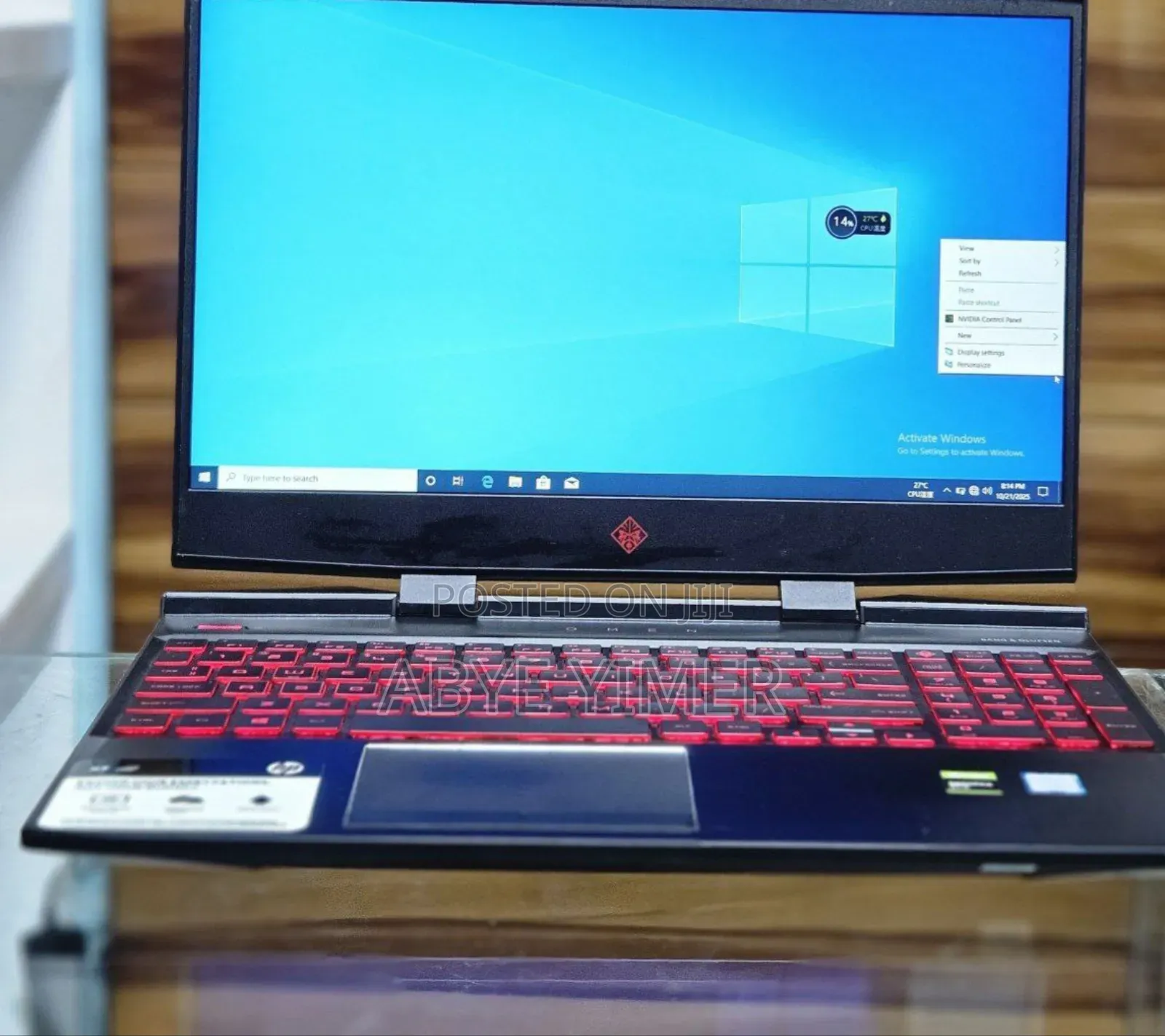 New Laptop HP Omen 15 16GB Intel Core I5 SSD 512GB