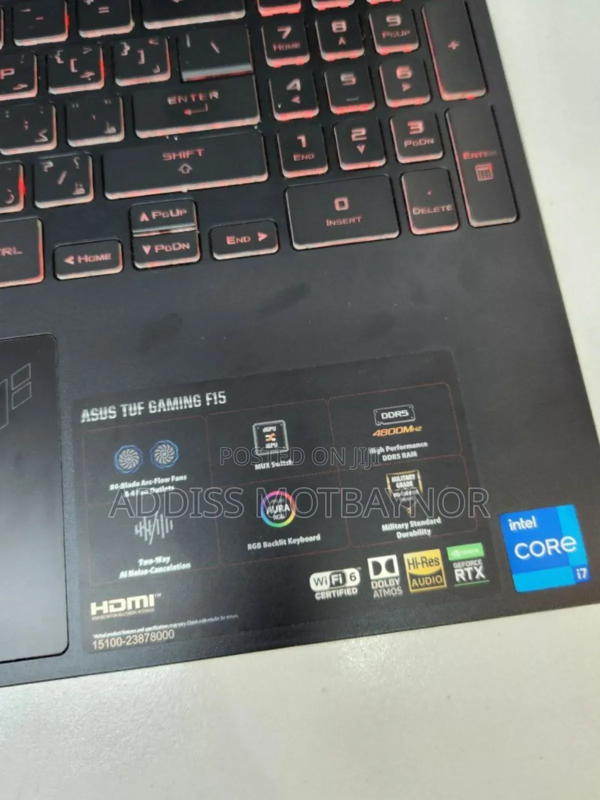New Laptop Asus TUF Gaming A15 16GB Intel Core I7 SSD 512GB