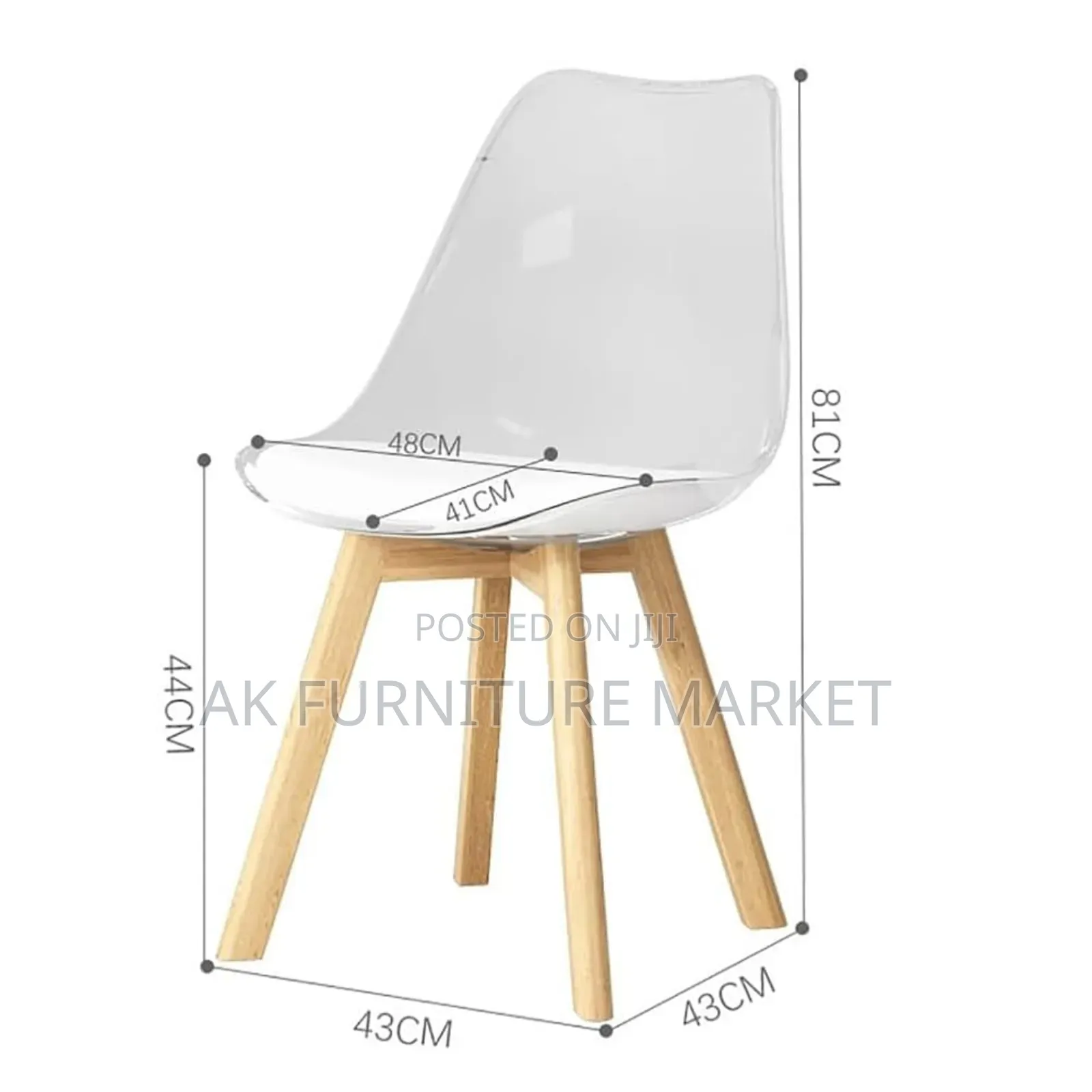 Modern Pelxiglass Cafe Chair