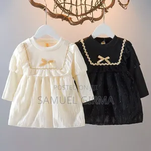 Photo - Mk- 0707 Girls Puffy Sleeve Dress Size: 1-4 Years