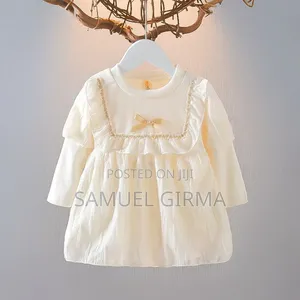 Mk- 0707 Girls Puffy Sleeve Dress Size: 1-4 Years