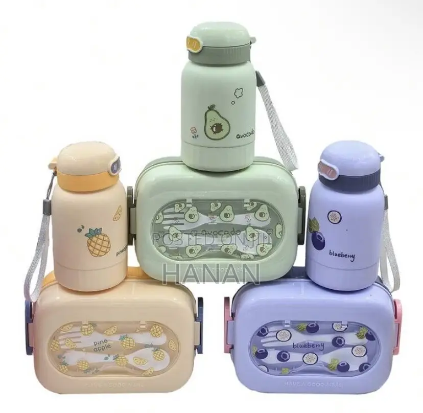 Lunch Box With Water Bottles