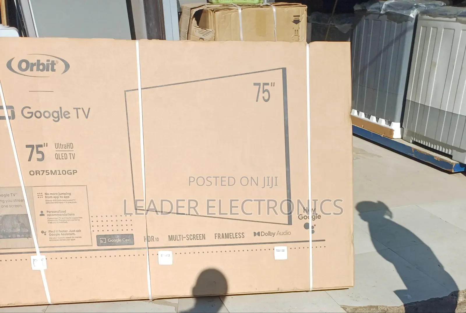 Entertainment, Borderless Design  | Orbit 75'' Frameless Google Tv