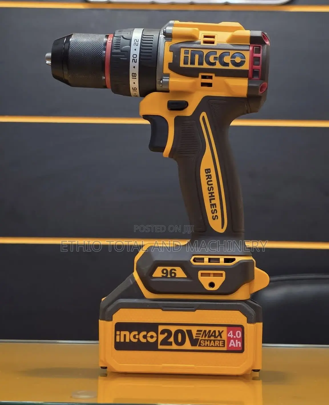 Hot Sell Ingco 96nm Brushless Cordless Impact Drill