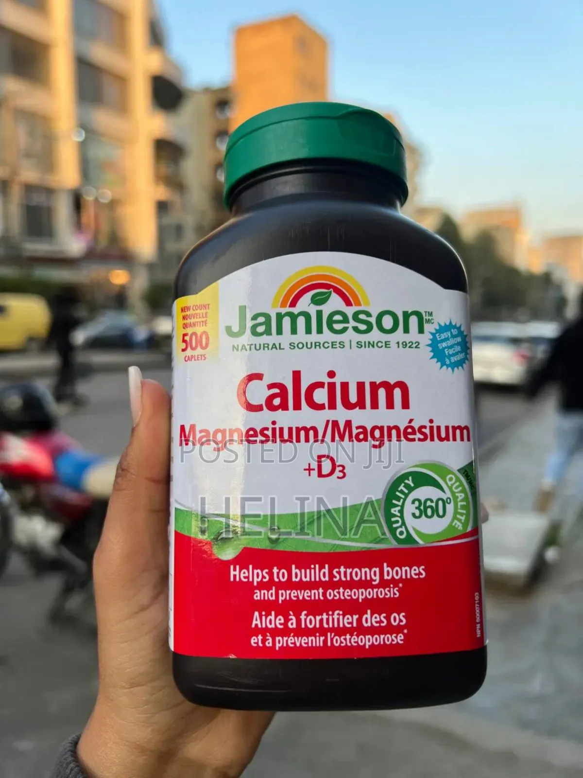 Jamieson Magnesium/Calcium+D3 Original From Canada 500 Tablets