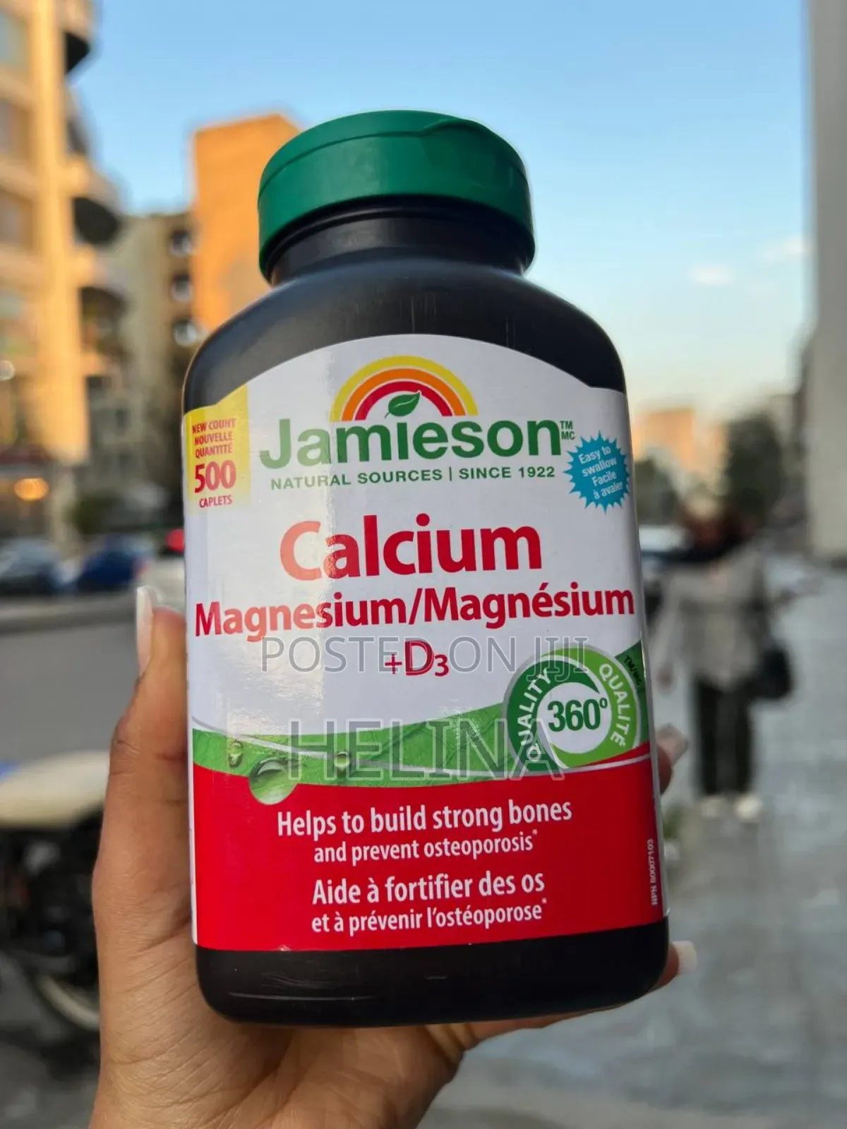 Jamieson Magnesium/Calcium+D3 Original From Canada 500 Tablets