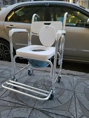 Photo - Adult Potty Wheelchair鑷留bedside Commode Wheelchair冚額home Care,Bathroom