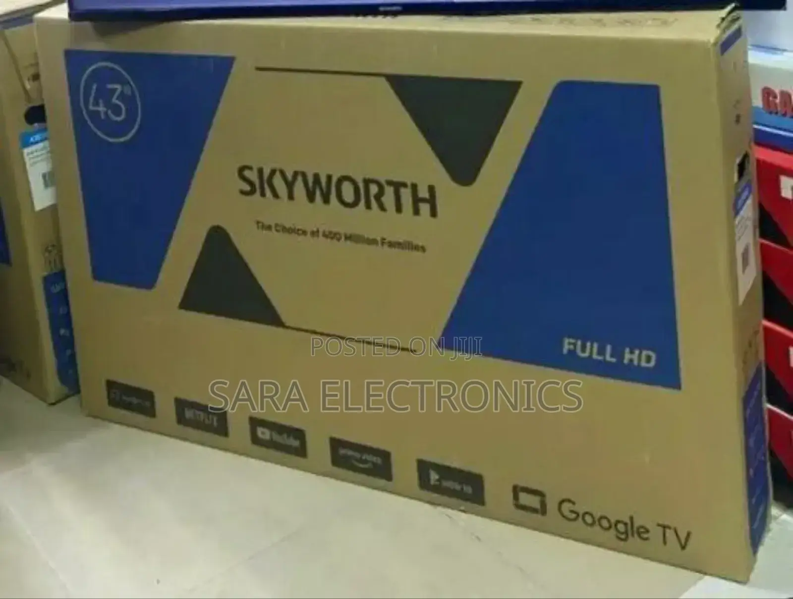 Sky Worth 43" Full Hd Tv *New Model * 10year Warranty Free Delivery