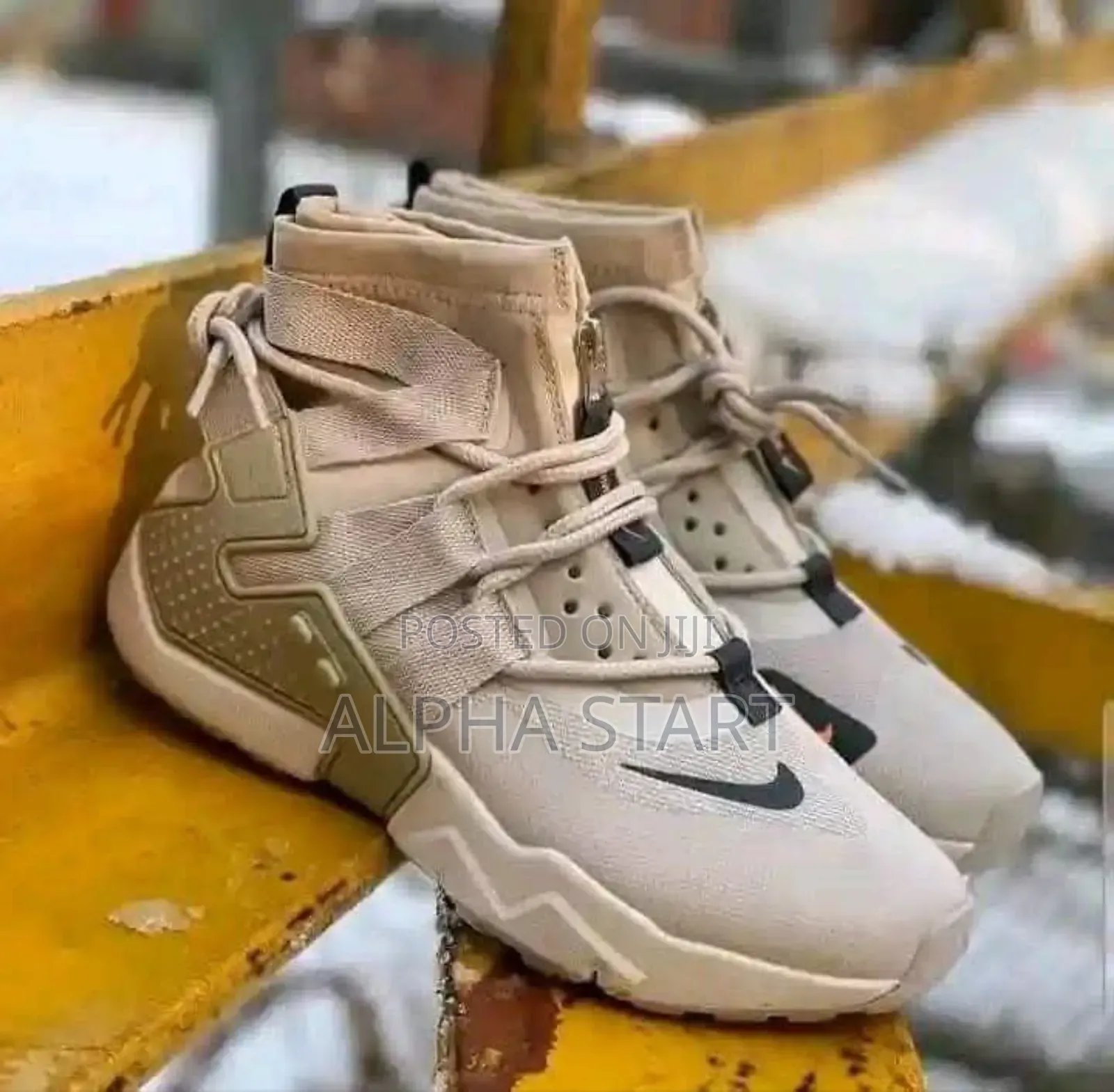 Nike #Huarache #Grip "#Sail Desert" #High Shoes for Men's 
#Men