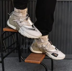 Nike #Huarache #Grip "#Sail Desert" #High Shoes for Men's 
#Men