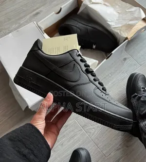 Photo - #Nike #Air Force 1'07 "#Triple Black" #Low Unisex Shoes
