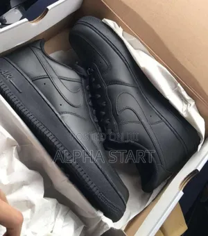 #Nike #Air Force 1'07 "#Triple Black" #Low Unisex Shoes
