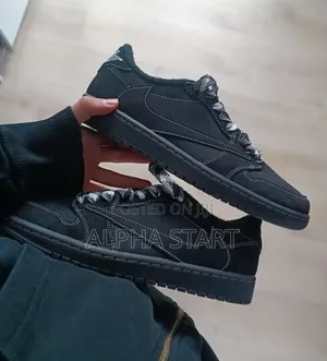 Photo - Nike Air #Jordan 1 X #Travis Scott #Low "Black #Phantom" Shoes