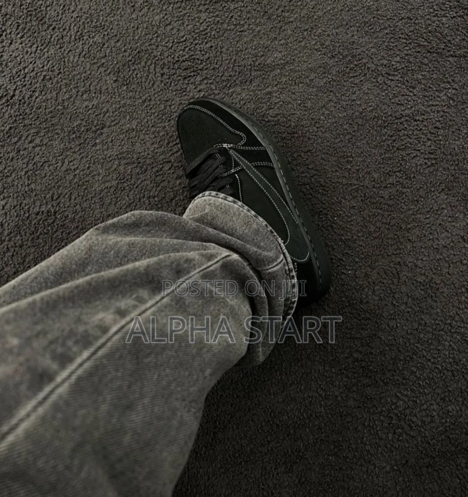 Nike Air #Jordan 1 X #Travis Scott #Low "Black #Phantom" Shoes