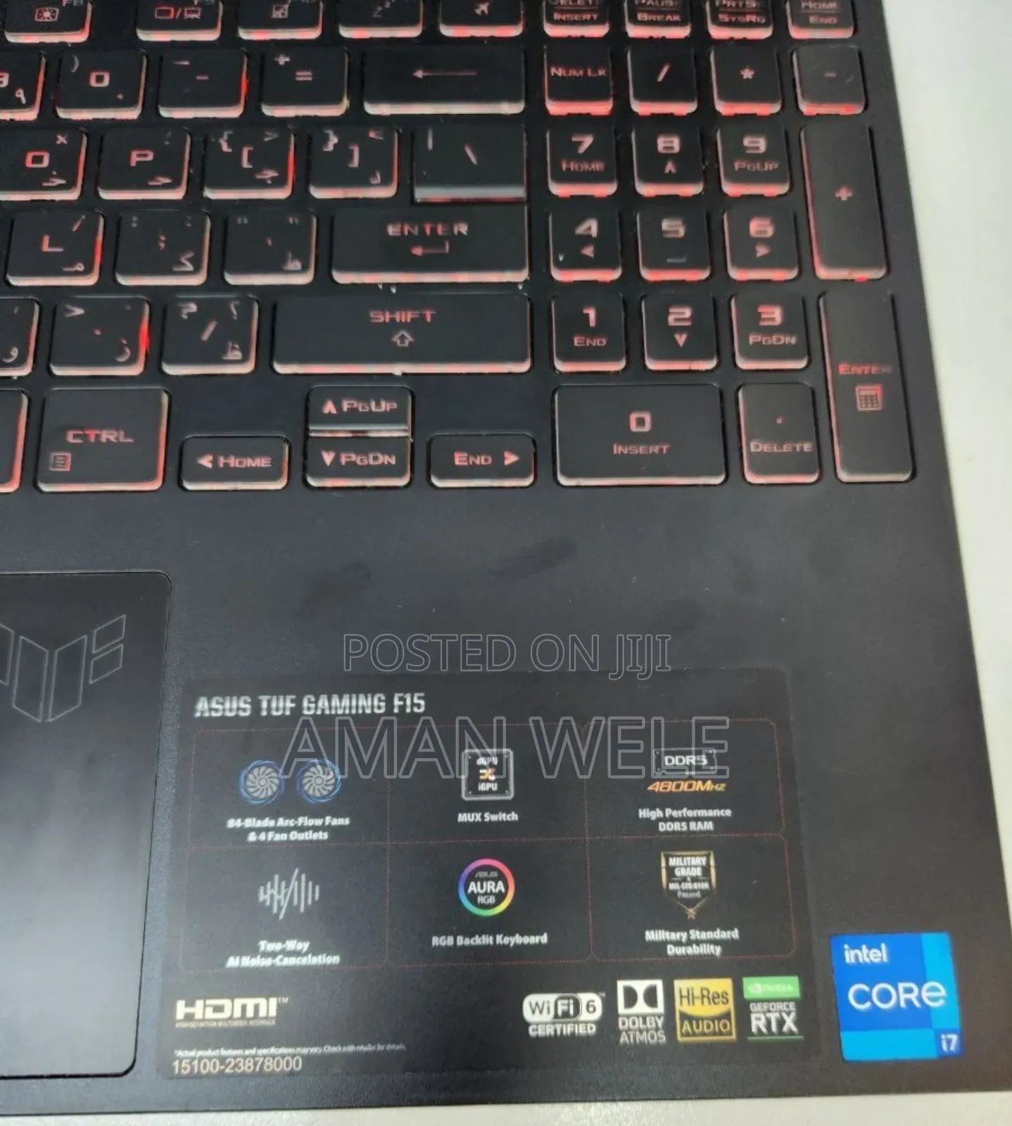 New Laptop Asus TUF Gaming A15 16GB Intel Core I7 SSD 512GB