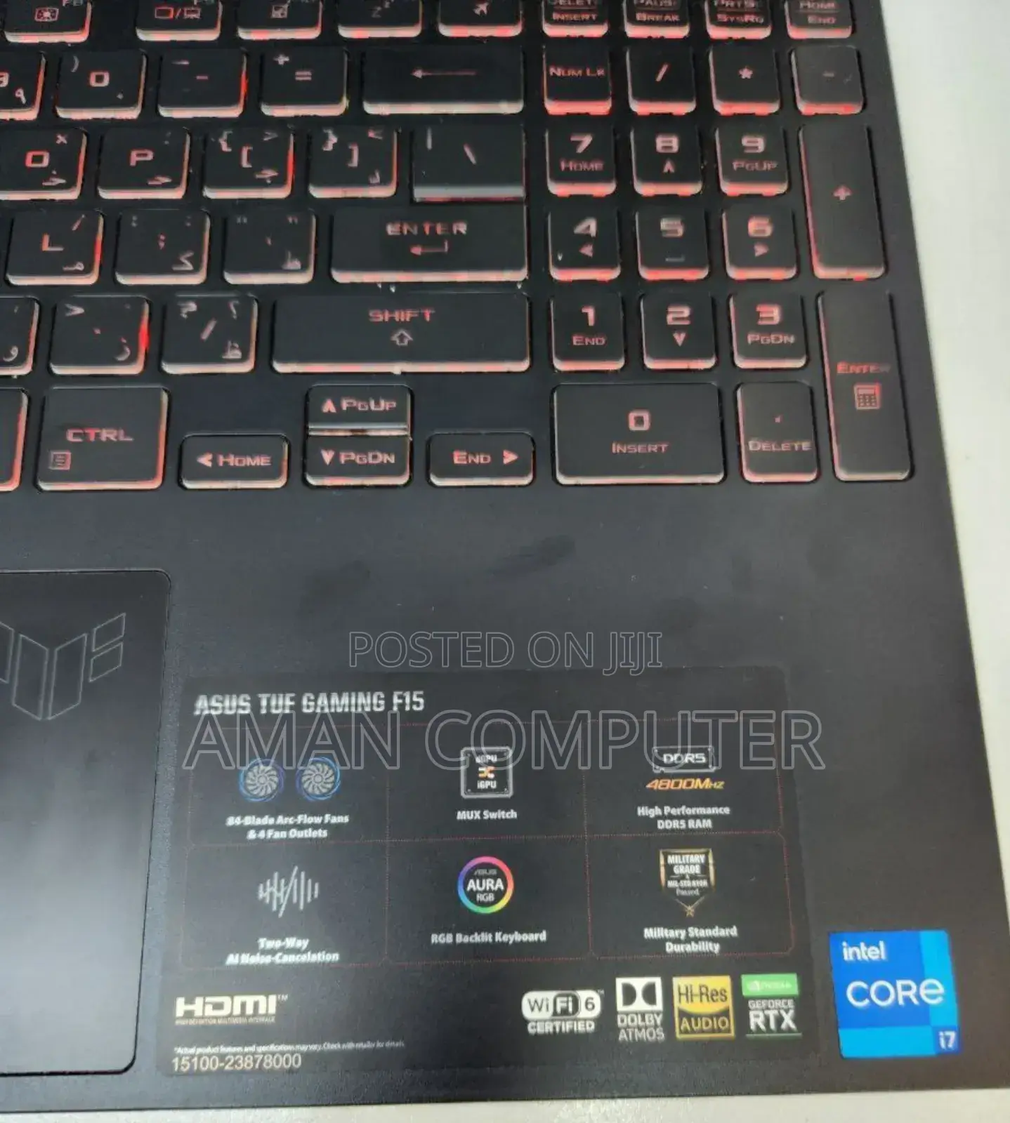 New Laptop Asus TUF Gaming A15 16GB Intel Core I7 SSD 512GB