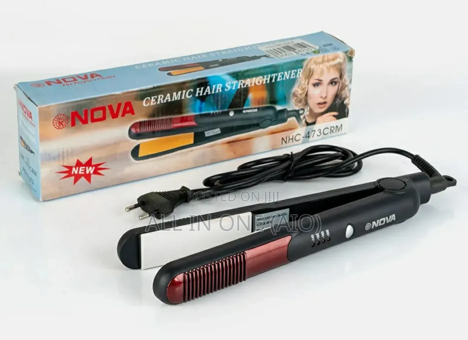 Nova የፀጉር ፔስትራ(Nova Professional Hair Straightener)