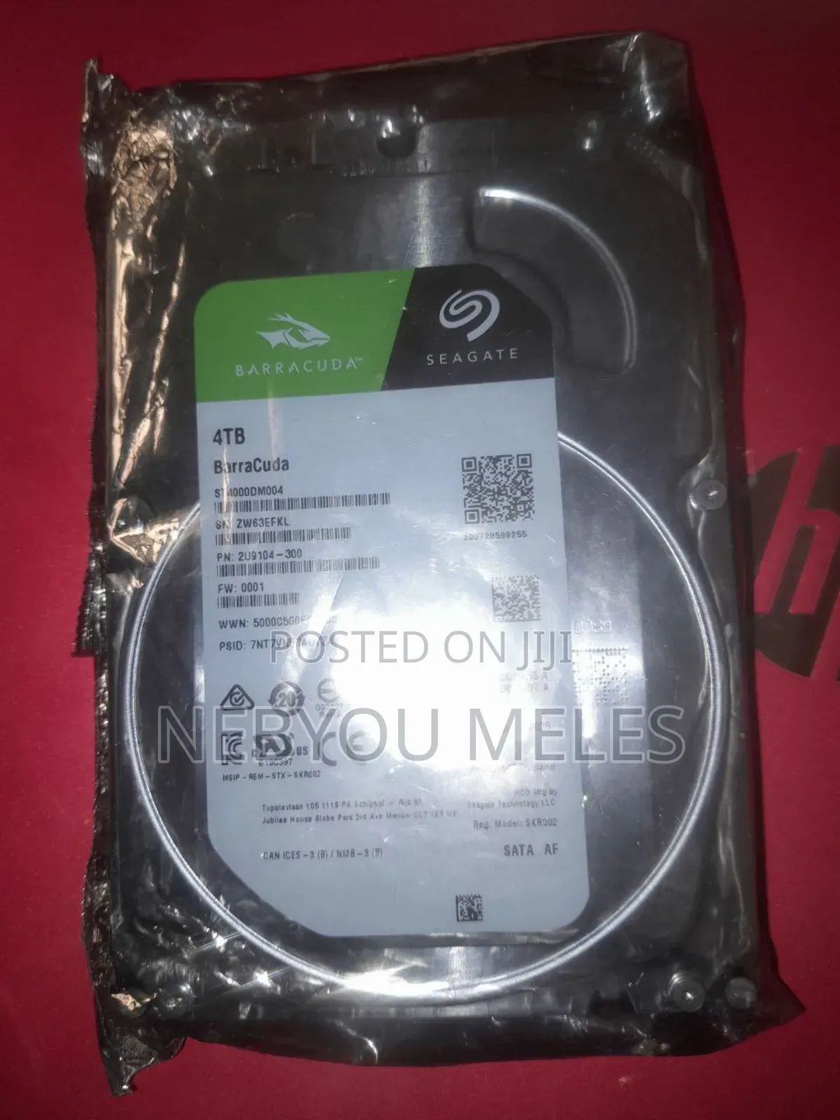 Seagate Barracuda 4tb Sata Hard Drive.