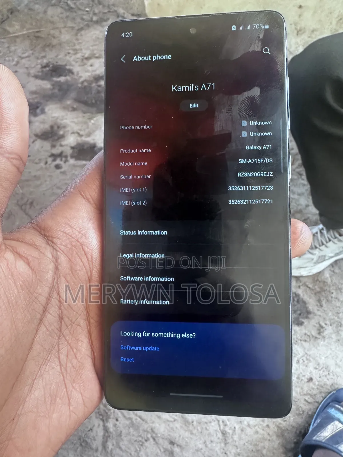 Samsung Galaxy A71 128 GB Silver