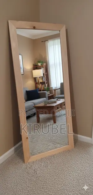 Photo - Classic Wooden Frame Dressing Mirror