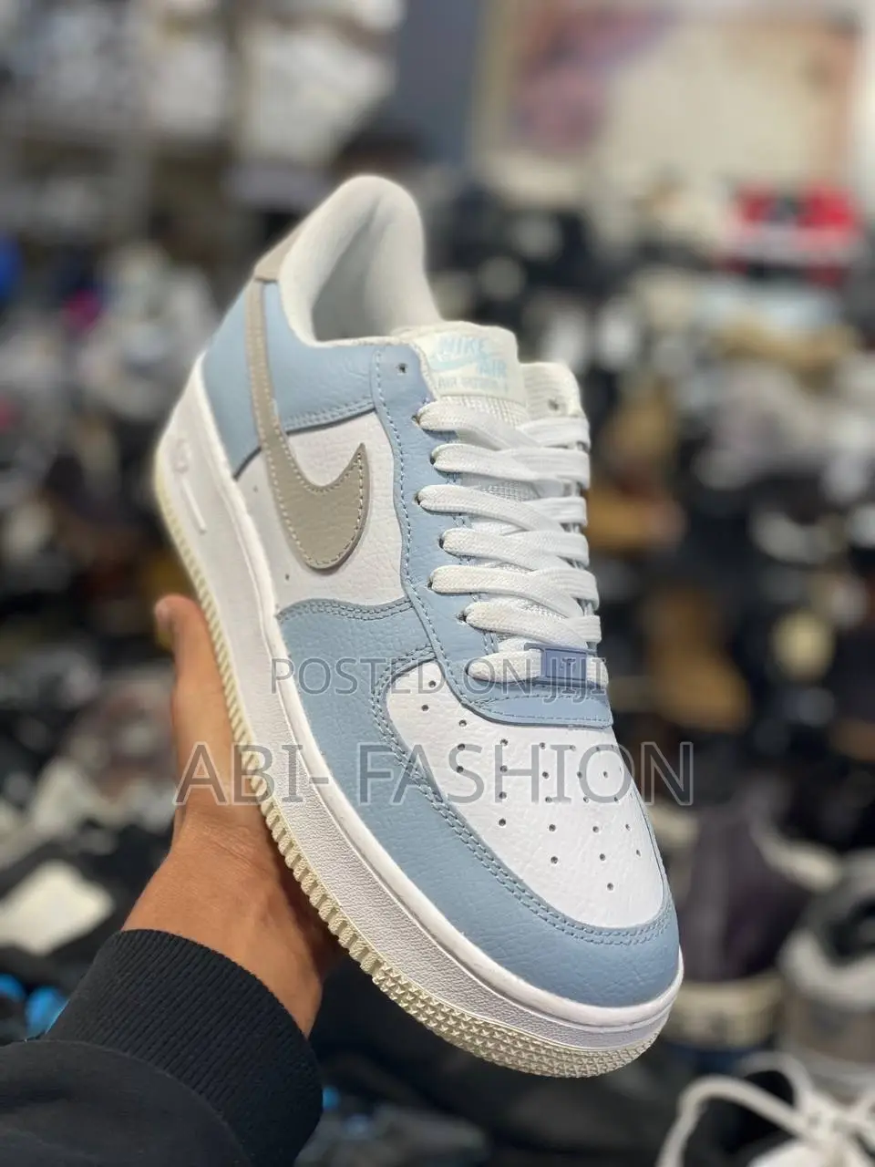 Nike Air Force 1 '07 Shoes Blue and White