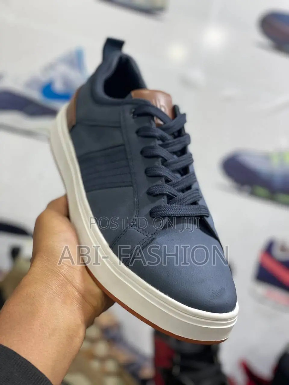 Blue Black Men's Fashion Flat