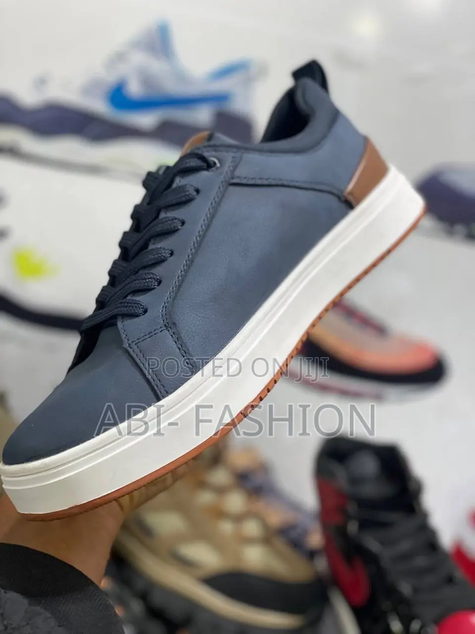 Blue Black Men's Fashion Flat