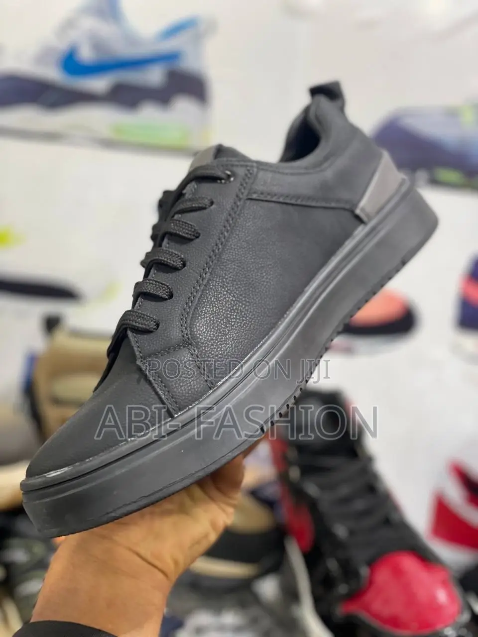 Black Colour Mens Flat Shoe