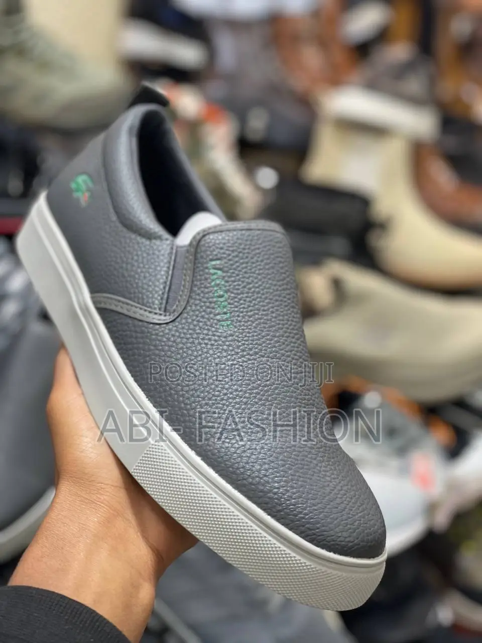 Lacoste Flat Mens Silver Color Casual Shoes