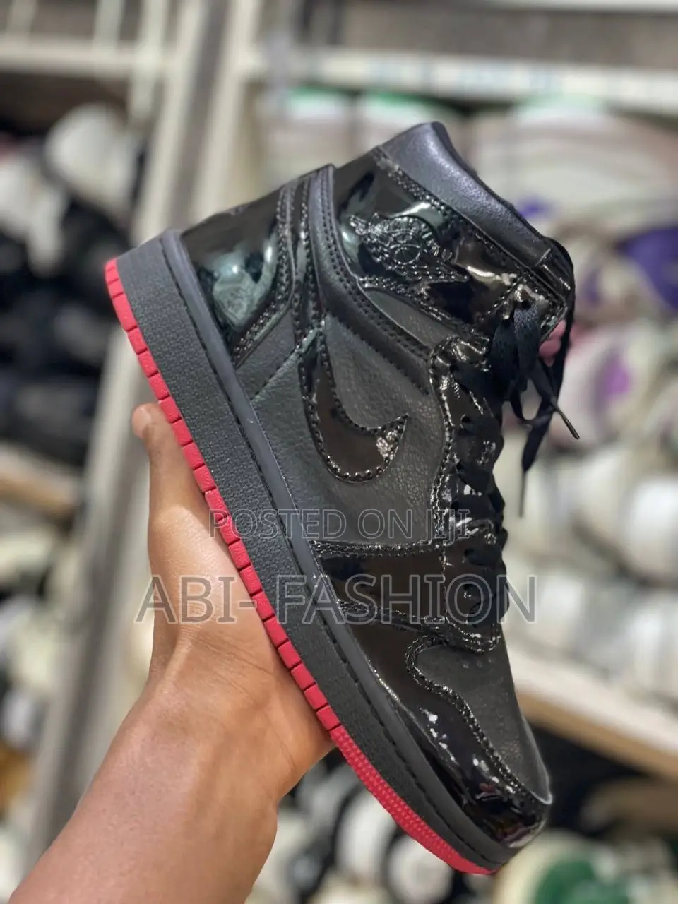 Air Jordan Red Sole and Black Men's Premium