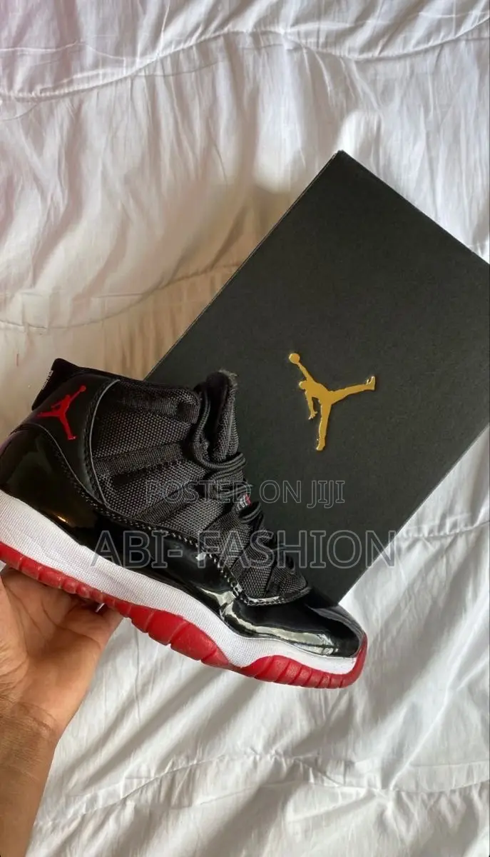 Air Jordan 11 Red Sole and Black Premium Quality