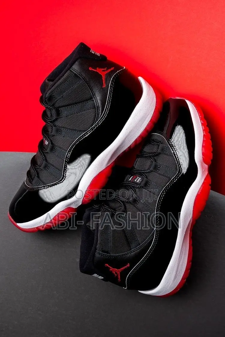 Air Jordan 11 Red Sole and Black Premium Quality