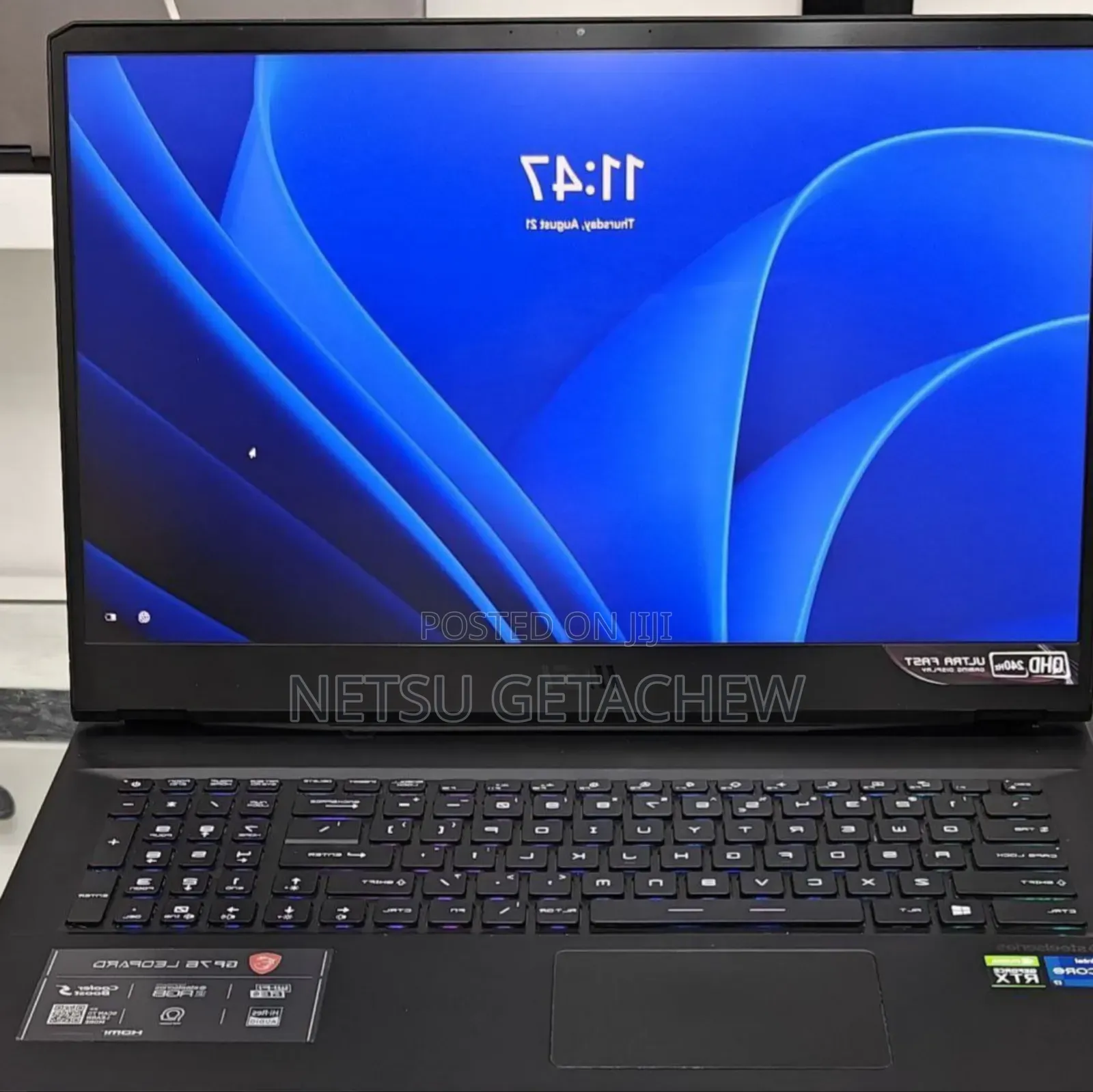 New Laptop MSI GP75 Leopard 16GB Intel Core I7 SSD 1T