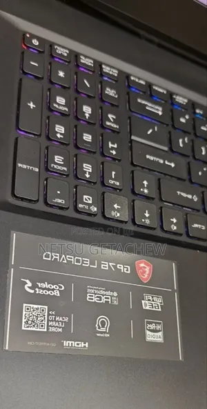 New Laptop MSI GP75 Leopard 16GB Intel Core I7 SSD 1T