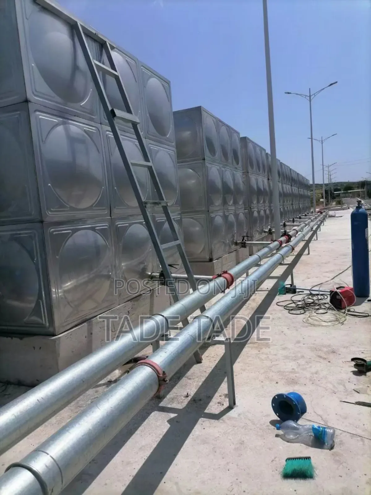 Stianless Steel የውሀ ታንከሮች