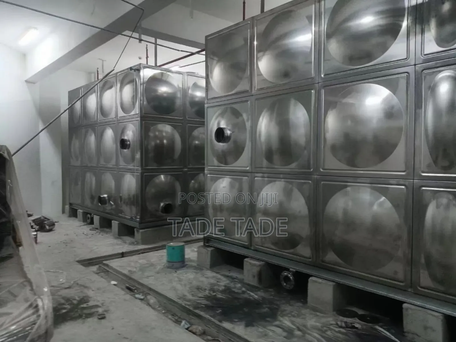 Stianless Steel የውሀ ታንከሮች