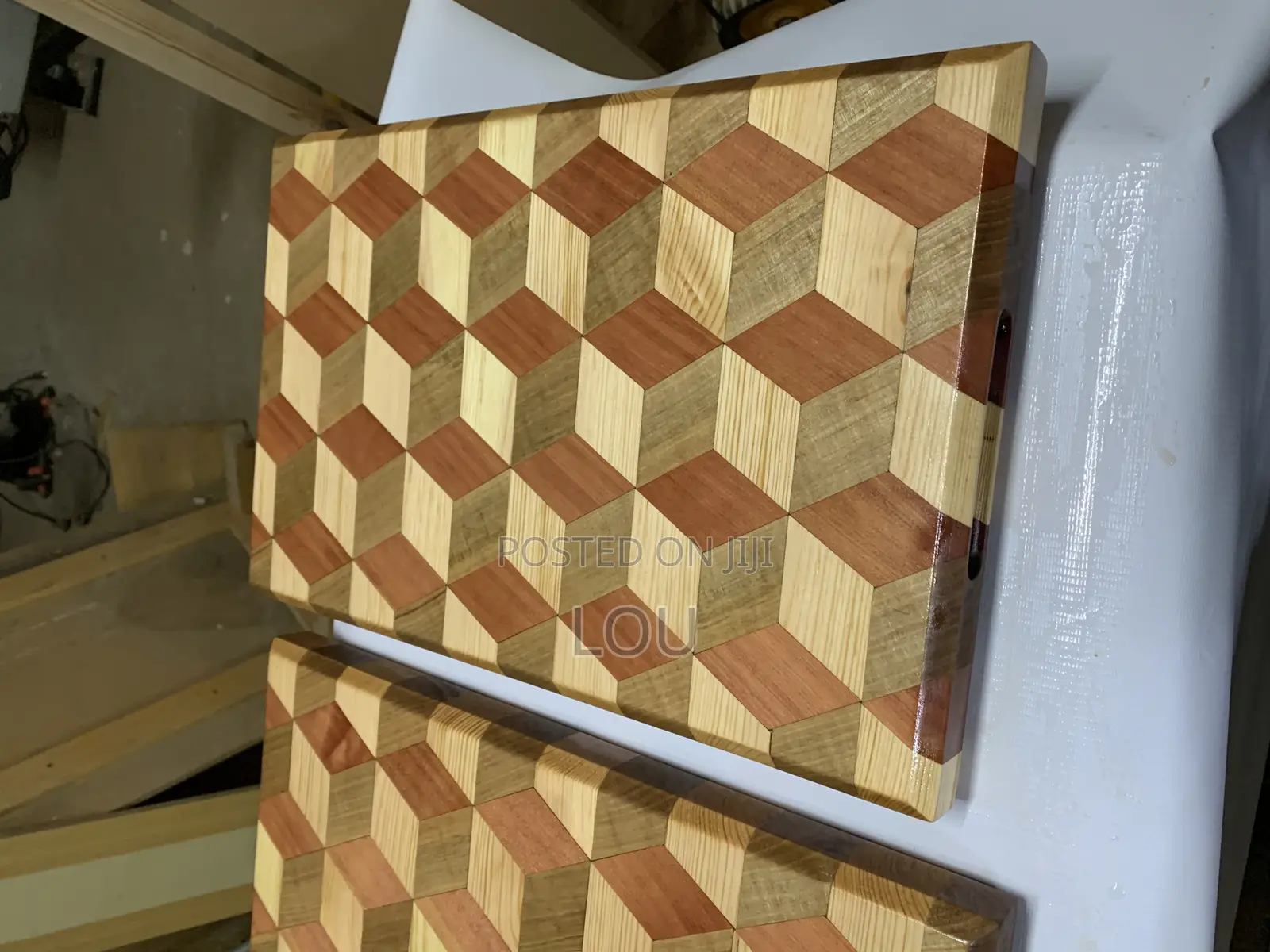 Hand Made Cutting Board With 3d Effects