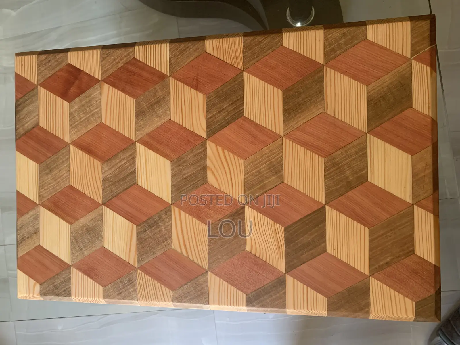 Hand Made Cutting Board With 3d Effects