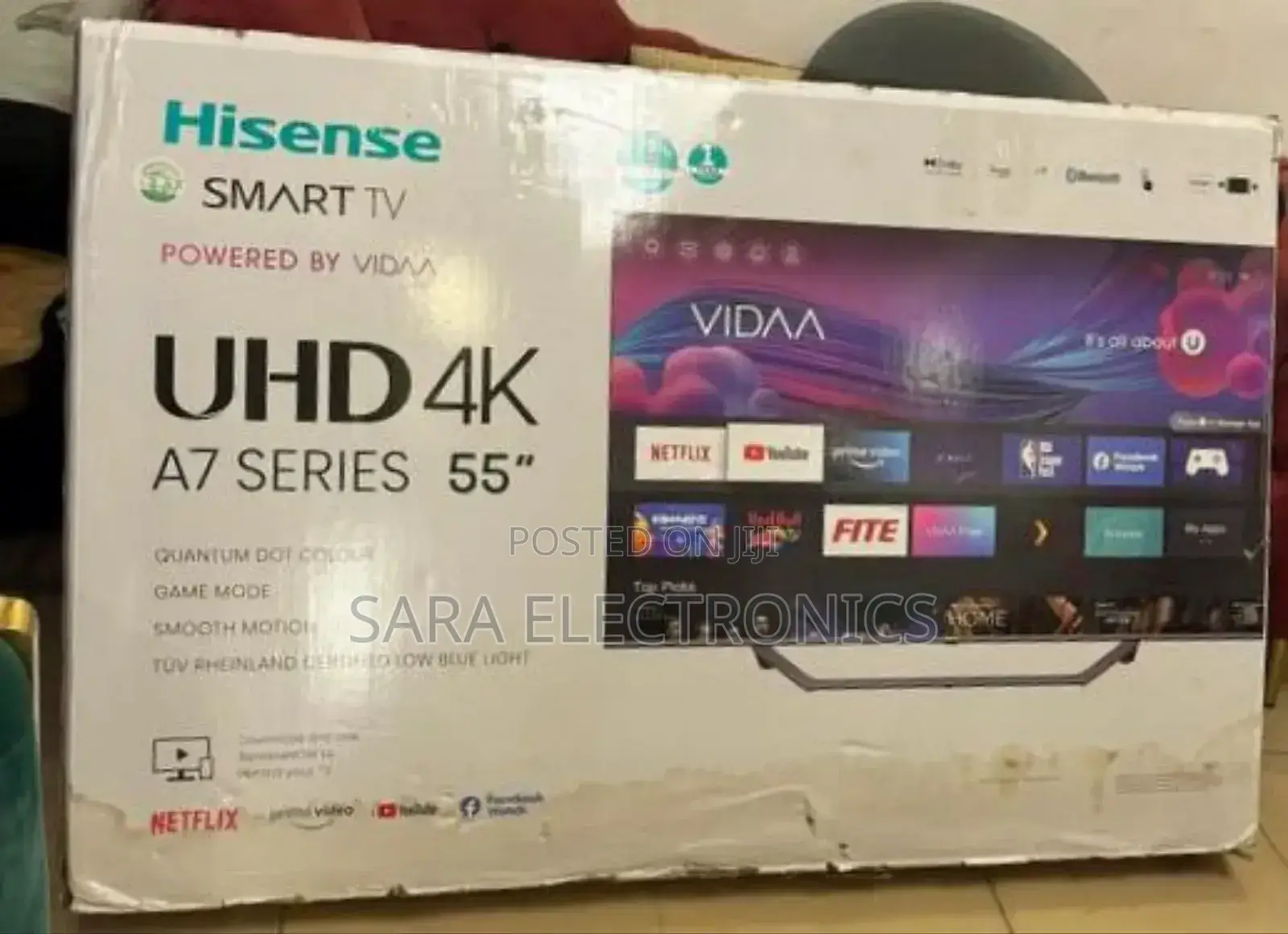 Hisence 55" A6 Series Uhd Tv [New Model] 10year Warranty