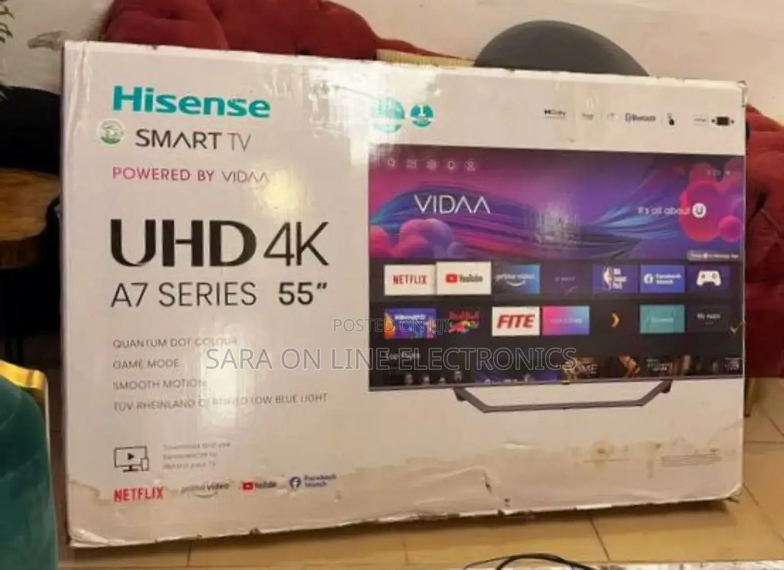 Hisence 55" A6 Series Uhd Tv [New Model] 10year Warranty