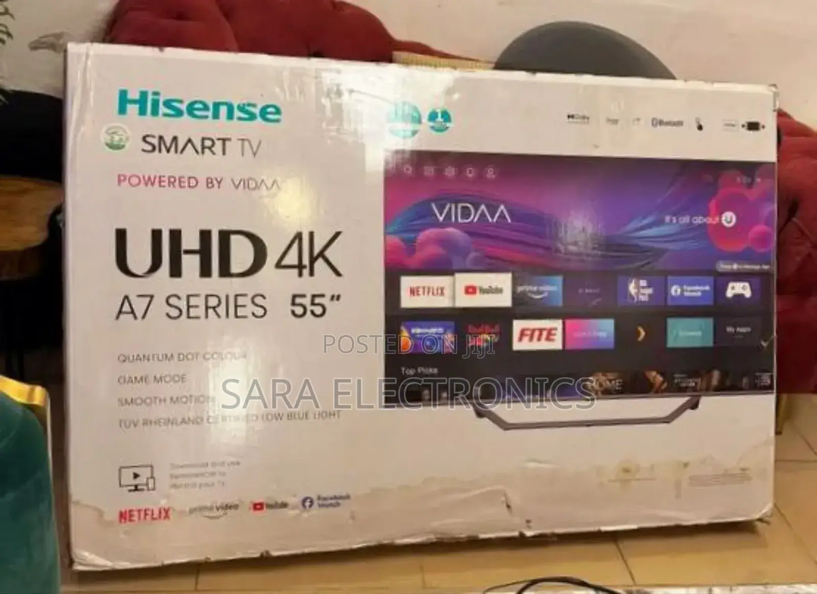 Hisence 55" A6 Series Uhd Tv [New Model] 10year Warranty