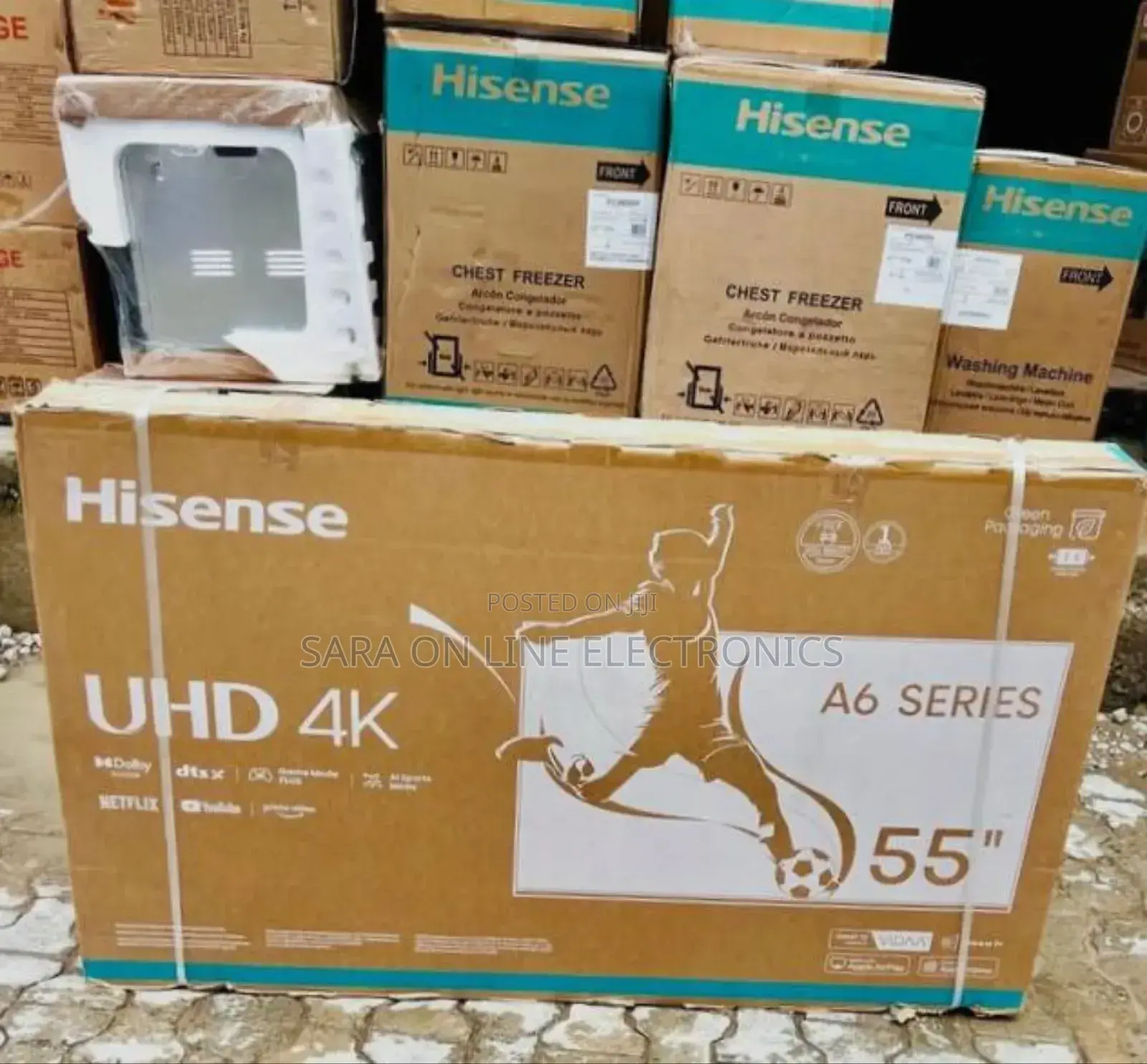 ●●Hisence 55" Uhd Tv New Model ◇10year Warranty ◇Free Delivery