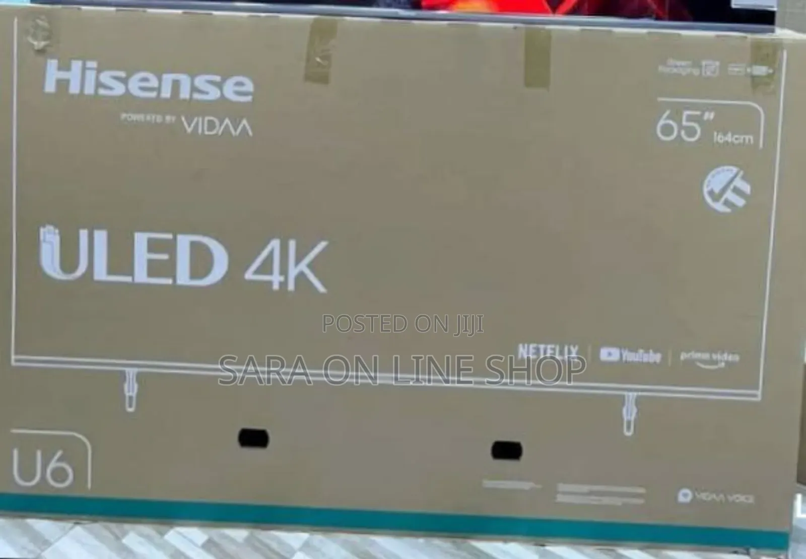 Hisence 65" Uled Tv Free Delivery ♤♤ 10year Warranty