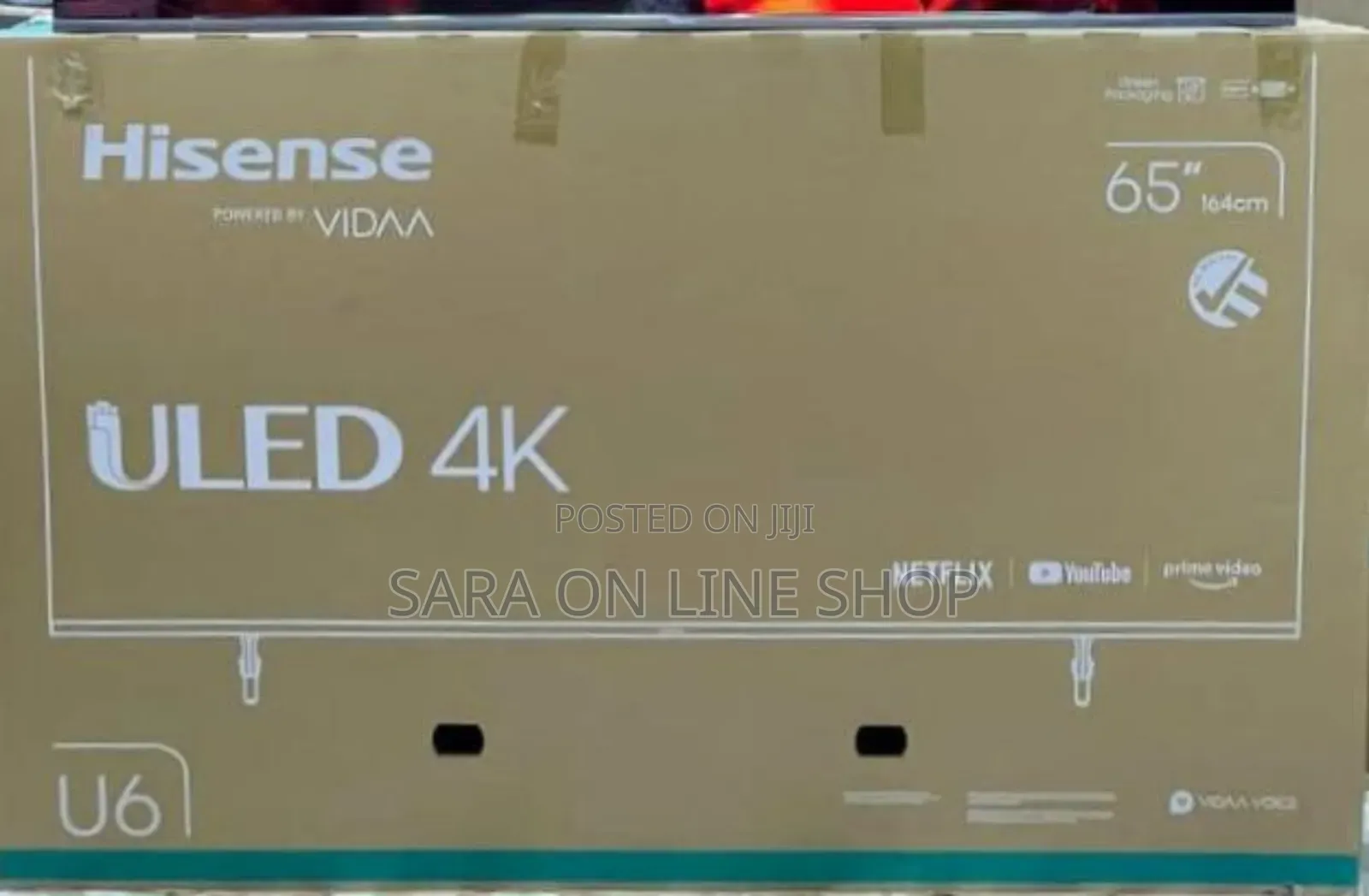 Hisence 65" Uled Tv Free Delivery ♤♤ 10year Warranty