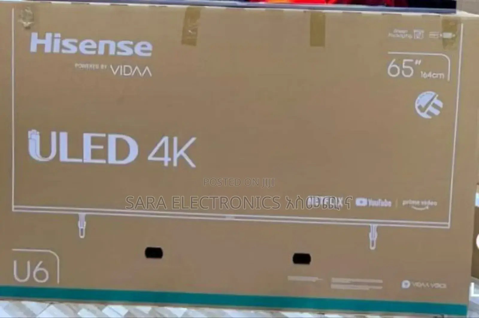 Hisence 65" Uled Tv Free Delivery ♤♤ 10year Warranty