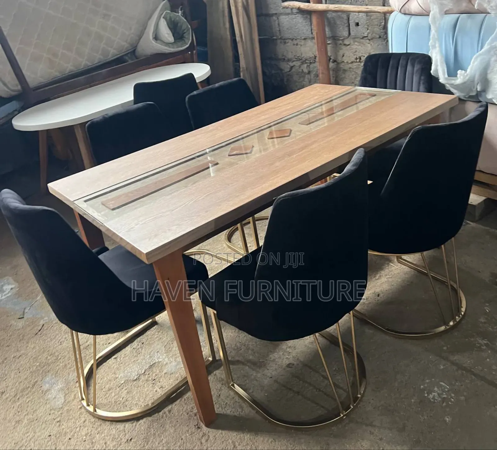 Brown and Black Dining