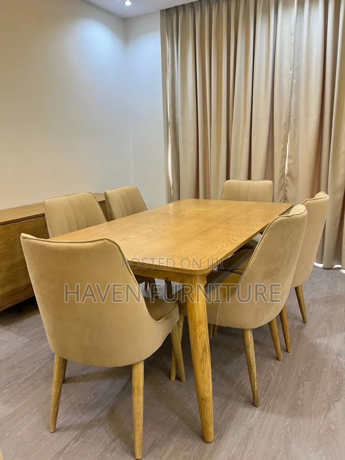 Cream With Brown Color Dining 23