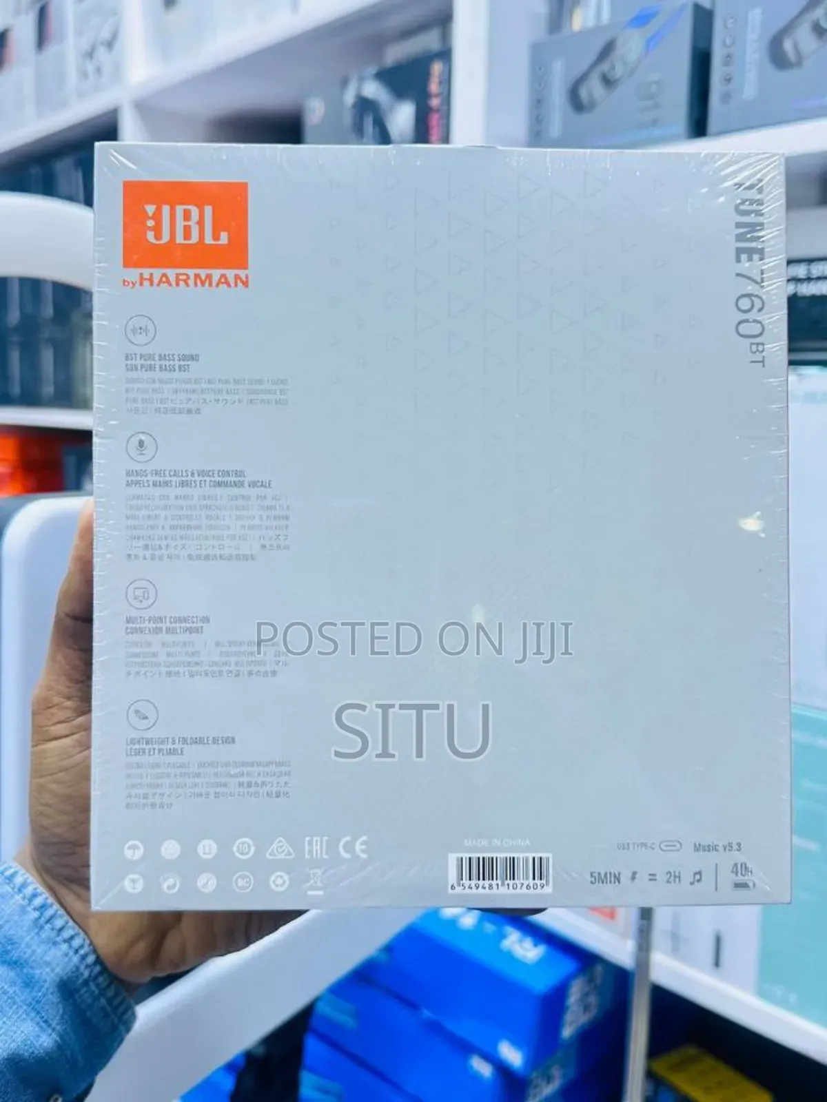 JBL Tune 760bt Wireless Headphones.