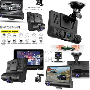 Photo - 4 Inch Full Hd 3 Lens Car Dash Camera