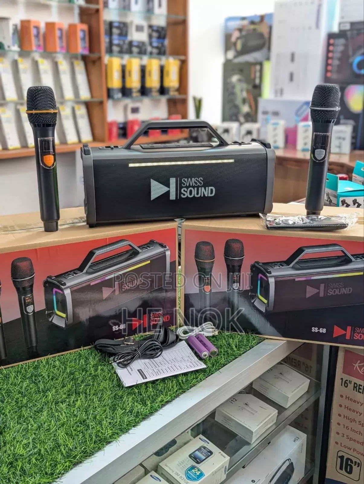 Swiss Sound Ss-68 Boombox Karaoke Speaker